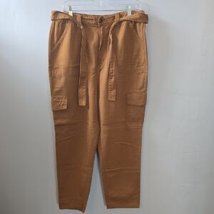 a.n.a Women's Tan Cargo Pants